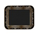 Bandeja Laminada Renda Preto Ouro R5