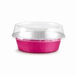 Marmitinha Oval com Tampa Pink 85 ml 9,7x6,6 - 12 Un