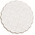 Tapetinho para Doces Renda Francesa Branca 15 cm - 100 Un