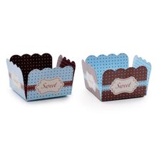 Forminhas para Doces Sweet Compose Azul Marrom - 50 Un