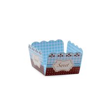 Forminhas para Doces Sweet Renda Azul Marrom - 50 Un