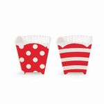 Forminhas Cupcake Quadrada Compose Vermelho - 12 Un