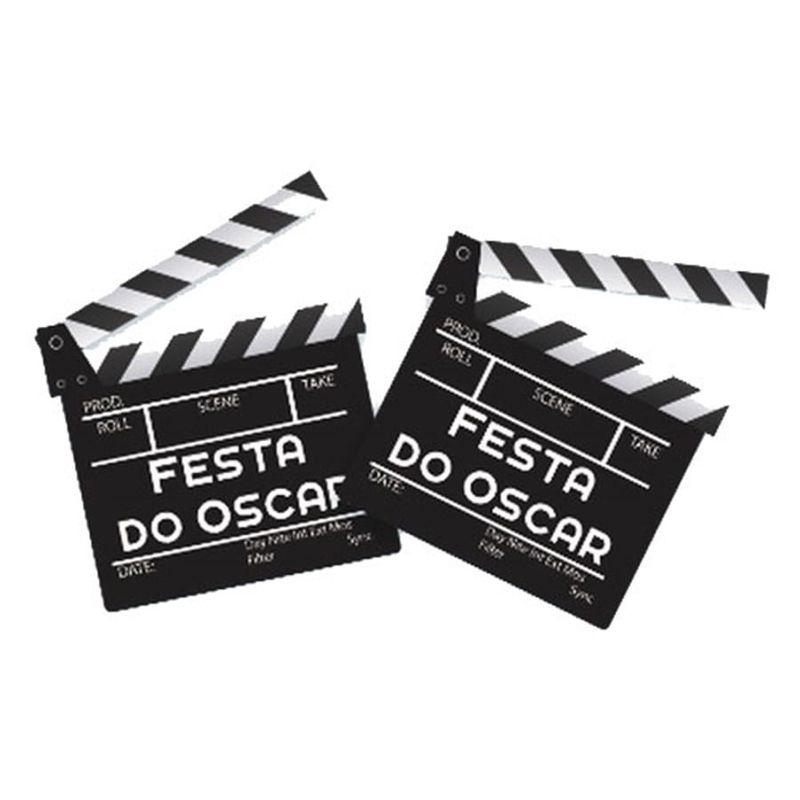 Claquete de Cinema para Decoração Festa Oscar - 2 Un