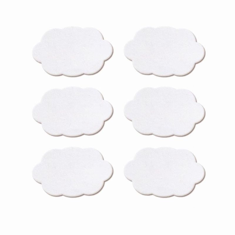 Mini Lousas Adesivas Nuvens Branco - 6 un