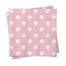Guardanapo Poá Rosa Branca 25x25 - 20 Folhas