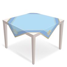 Festa Reino Encantado Menino - Toalha de Mesa Convidados Reinado Príncipe 79x79 - 5 Peças