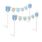 Festa Reino Encantado Menino - Topo de Bolo Reinado do Príncipe 20x20,5 - 2 Peças