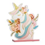 Festa Unicórnio - Decorativo de Mesa Un Unicórnio Branco Grande 20x5x23