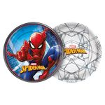 Festa Homem Aranha - Prato Descartável Redondo Spider Man Animação - 8 Un
