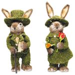 Coelhos Crespinho Roupa Musgo Verde (Ms&Marroms Rabbit) 65x25x35 - 1 Un