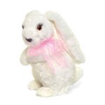 Coelho em Pé Rosa Claro e Branco Tamanho Médio ( Pão de Ló ) 25x13x13 - 2 Un