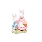 Casal de Coelhos Sortidos Múltiplo Tamanho Pequeno ( Cute Famareloily ) 15x10x5