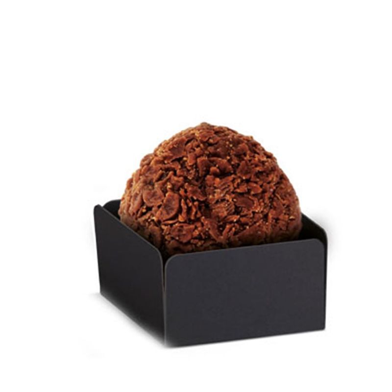Forminha para Doce Reta Preto 3,5X3,5X2 - 100 Un