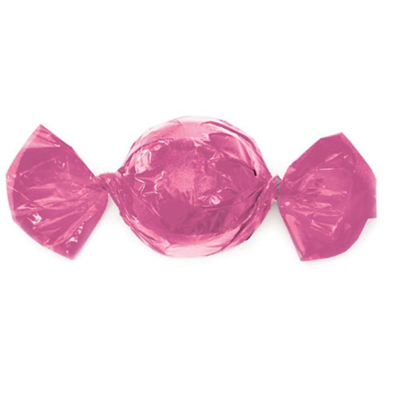 Embalagem Alumínio para Trufa Liso Rosa Chiclete 15X16 - 100 Un
