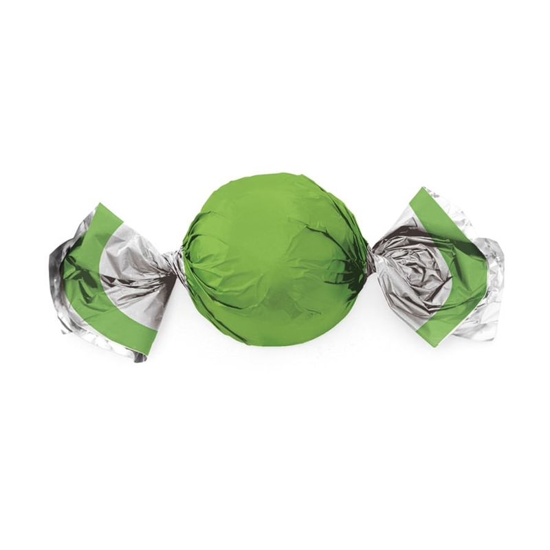 Embalagem Aluminio para Trufa Neon Verde 15X16 - 75 Un