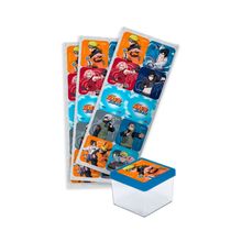 Festa Naruto - Adesivo Decorativo Quadrado Naruto - 03 Cartelas