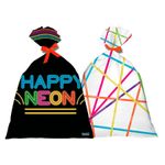 Sacola Plástica Neon - 8 Un