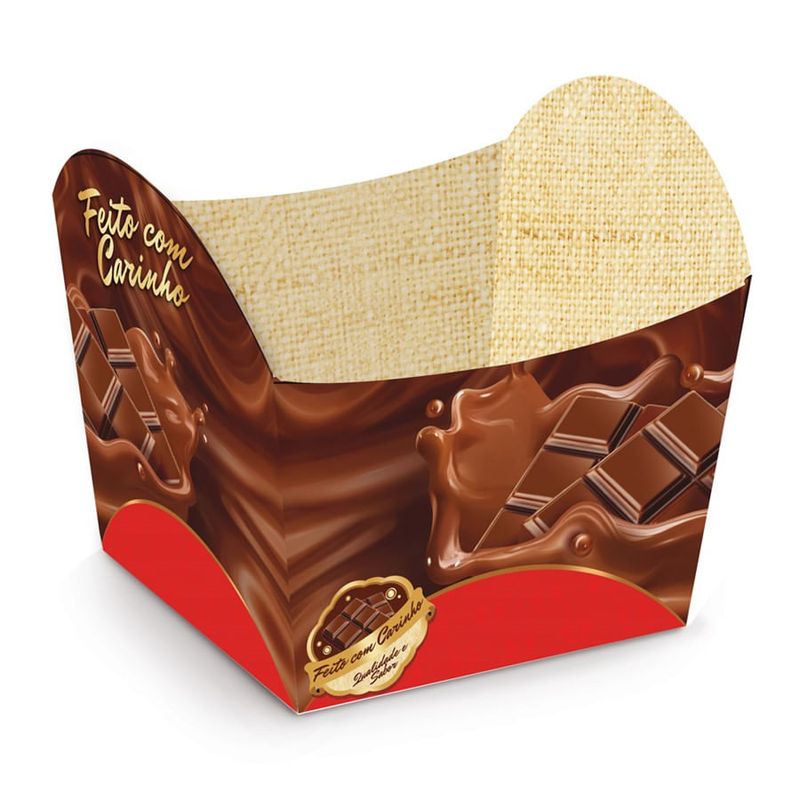 Cromus - Cestinha na Medida P 5,5X5,5X6 - Pacote com 10 Un