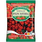 Bala Morango Recheada Polpa Natural 600g - Dori