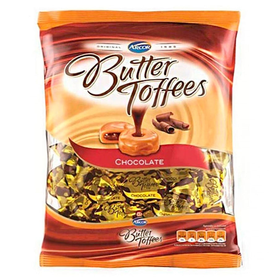 Bala Butter Toffees Chocolate 600g Arcor No Magazine 25