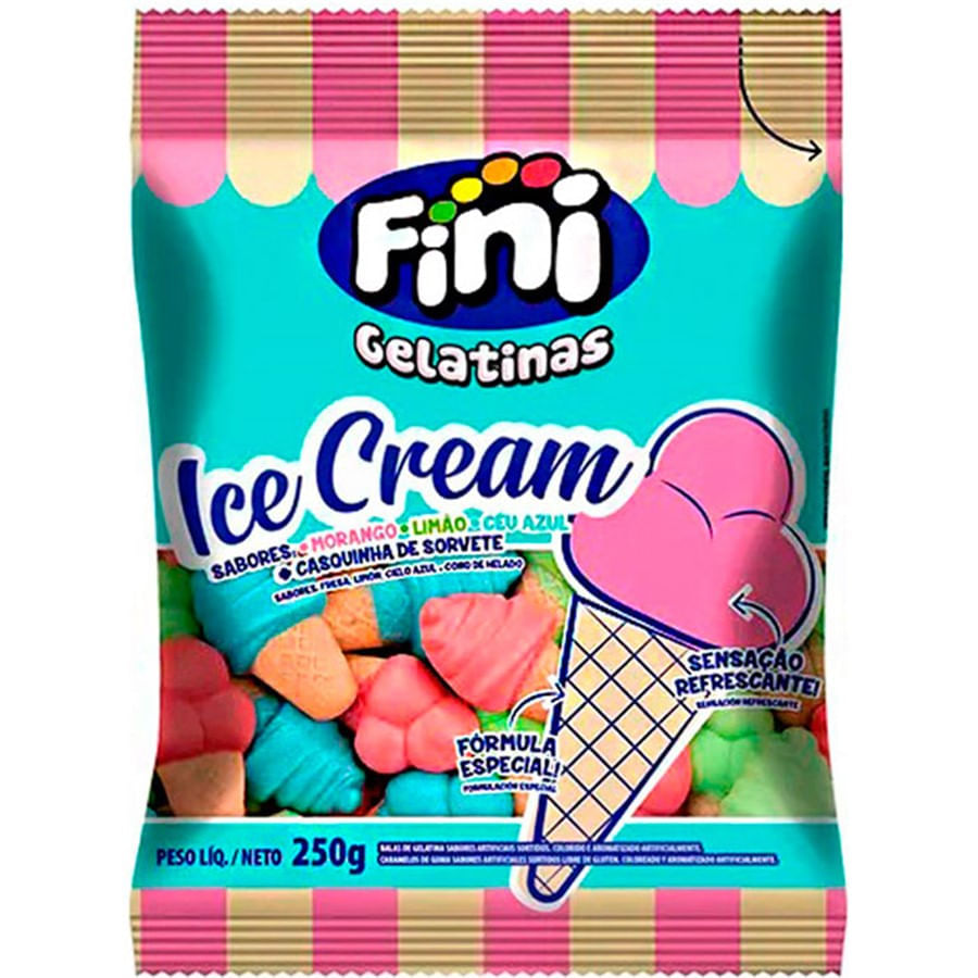 Fini Sorvete Ice Cream Bala Gelatina 250g - 1 Unidade - Empório das  Lembrancinhas / Belas Cores