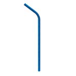 Canudo De Papel Sanfonado Azul Royal 20Cm Pt - 20 Unidades