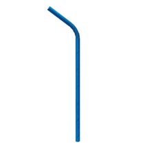 Canudo De Papel Sanfonado Azul Royal 20Cm Pt - 20 Unidades