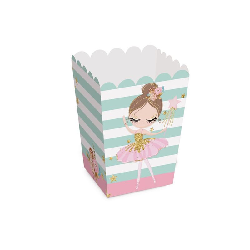 Caixa Para Pipoca Pp Bailarina 2 - 5,5X5,5X9- 10 un
