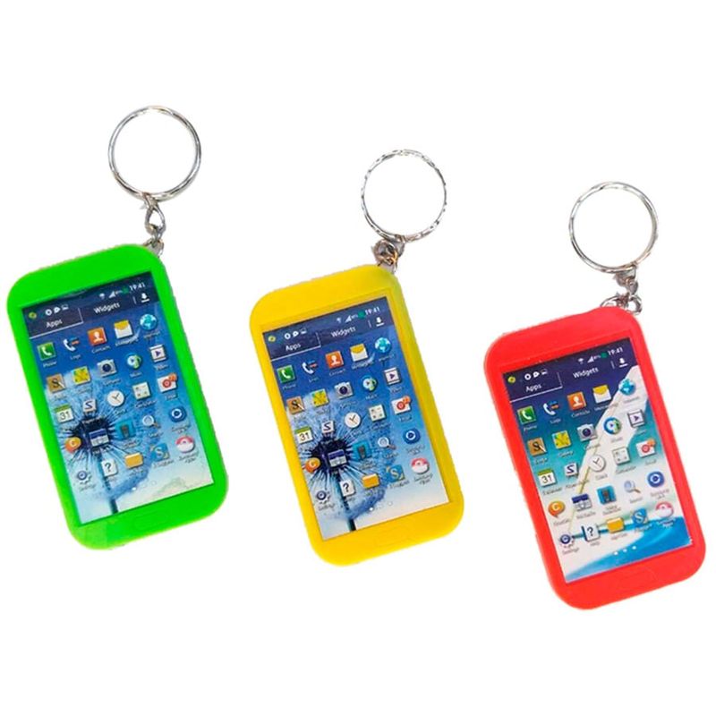 Lembrancinha Infantil - Chaveiro Lanterninha Celular com Led