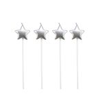 Vela Estrela Prata - 4 Un
