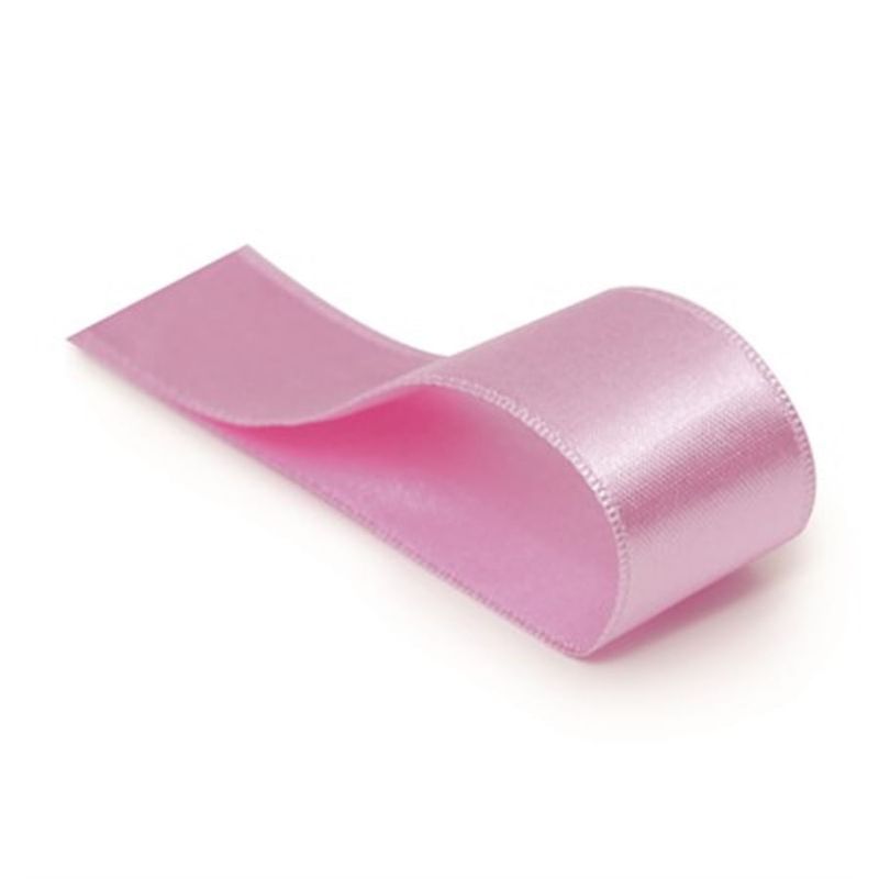 Fita Cetim Liso Quartzo Rosa 38mmx10m