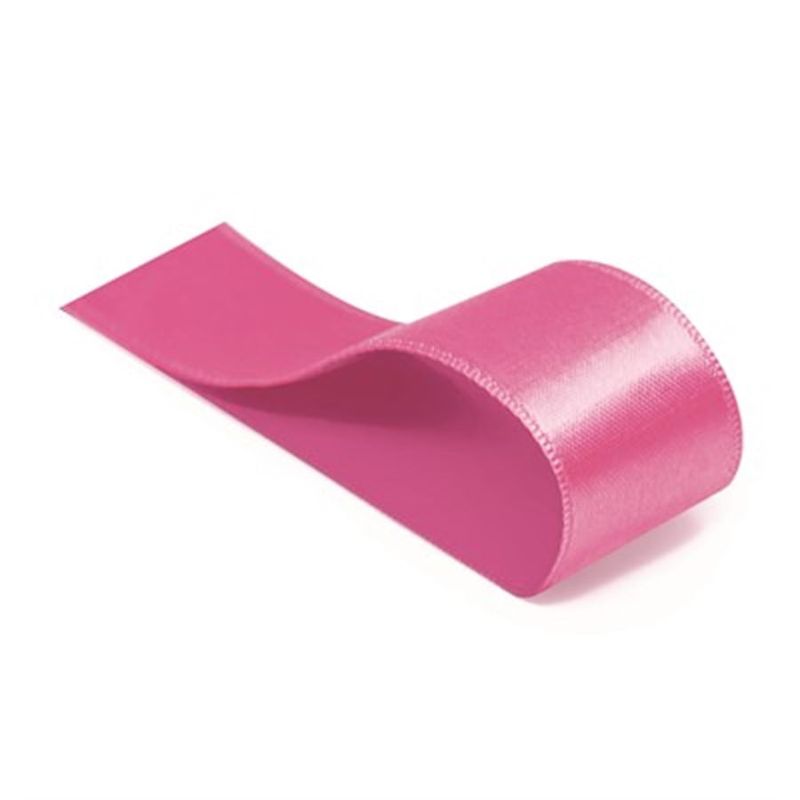 Fita Cetim Liso Rosa Chiclete 10,5mmx10m