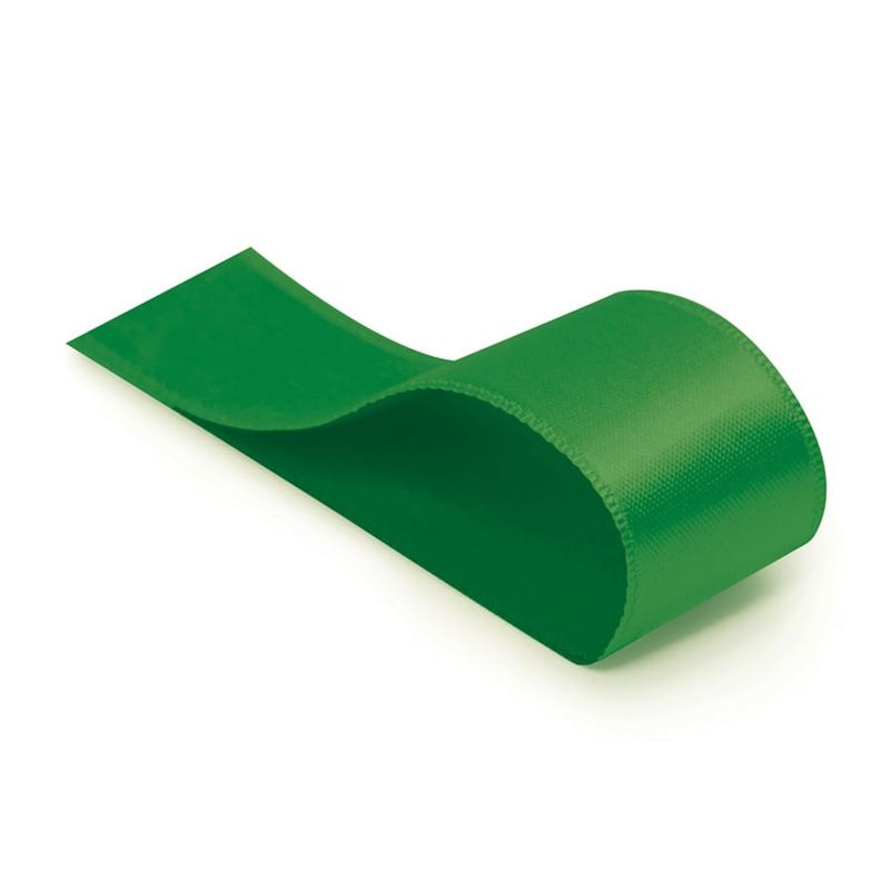 Fita Cetim Liso Verde Bandeira 3,5mmx100m