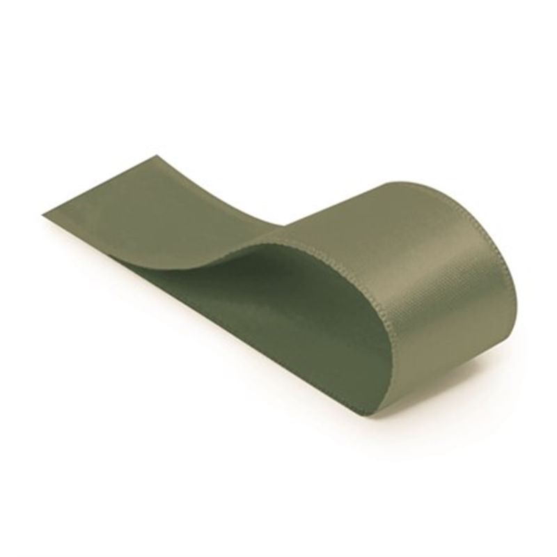 Fita Cetim Liso Verde Oliva 21,5mmx10m