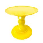 Suporte Boleira Plástica Lisa Amarelo 32x16,5cm