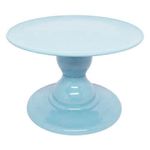 Suporte Boleira Plástica Lisa Azul Candy 22x13,5cm