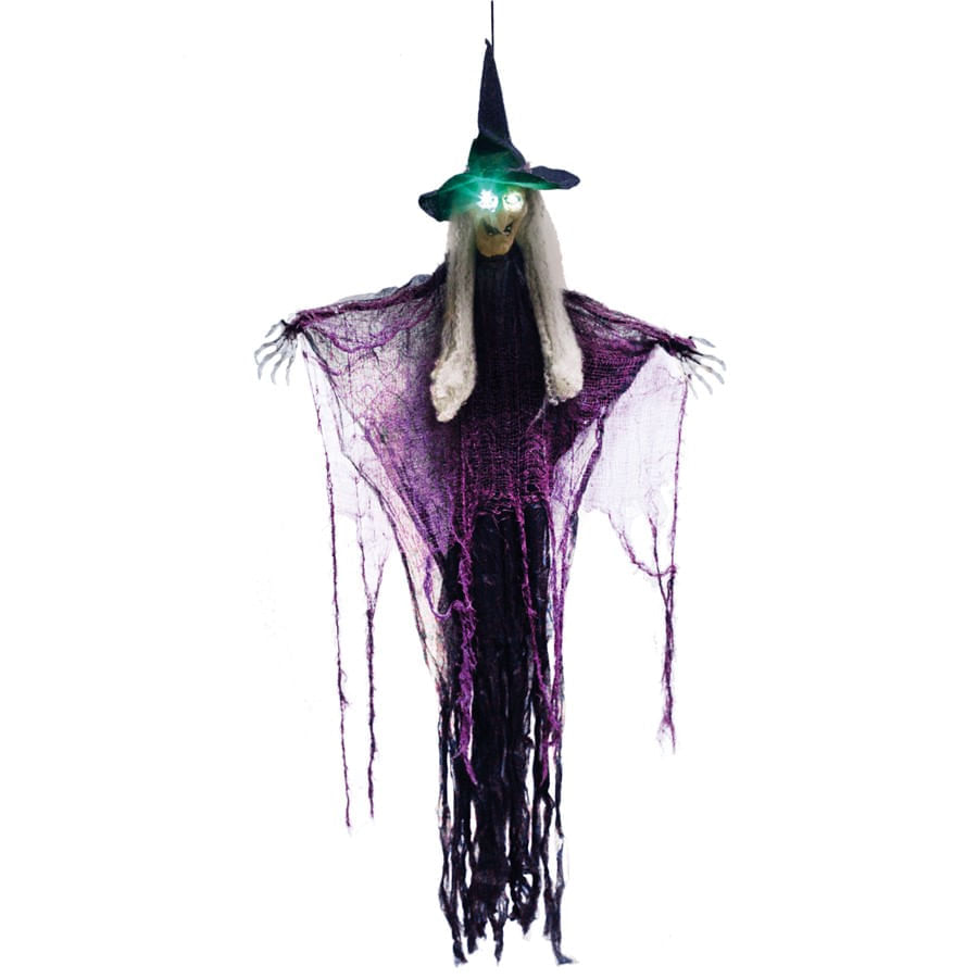 Halloween Bruxa Vassoura Laranja no Magazine 25 de Março
