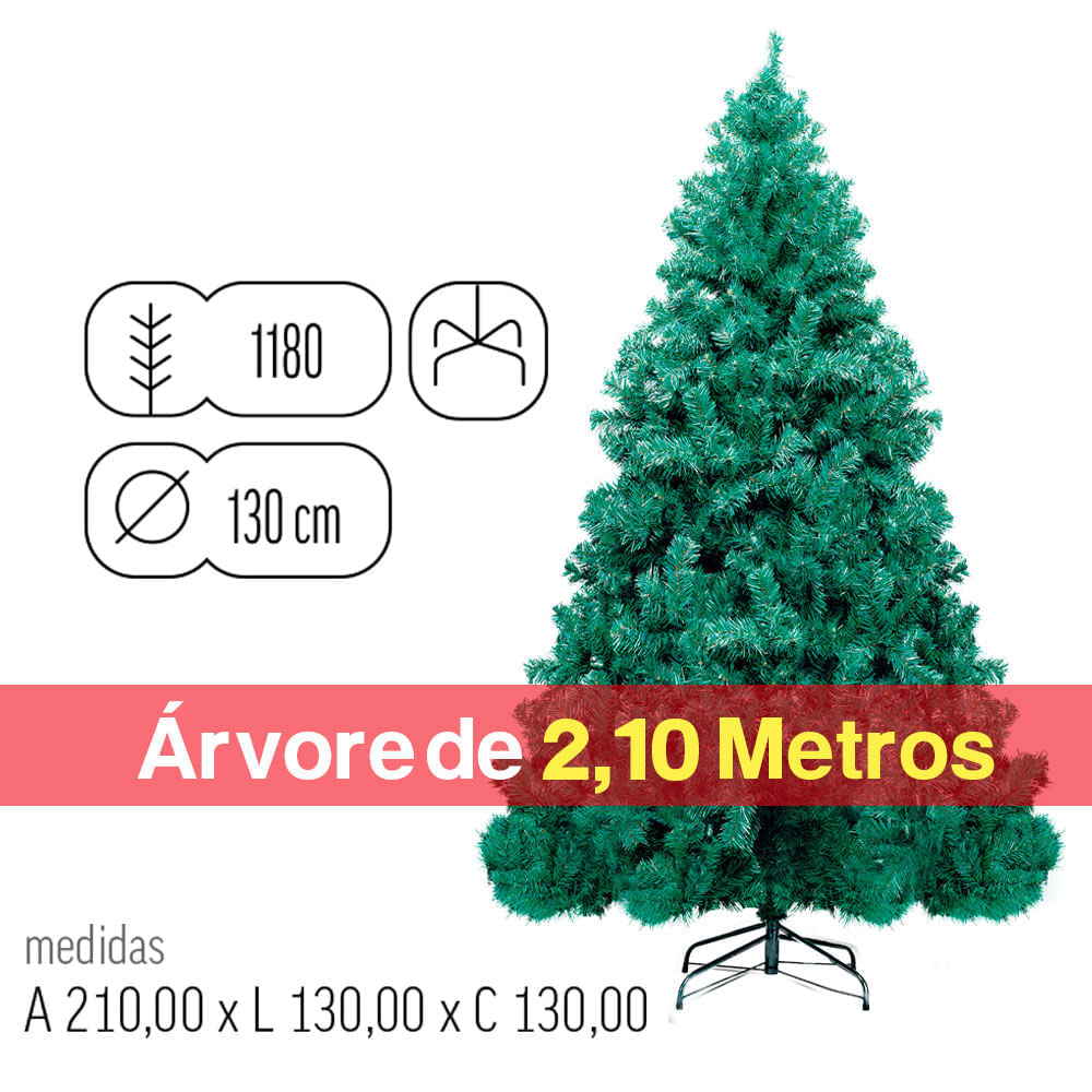 Arvore de Natal pequena de 120cm para Decorar o ambiente Interno e externo