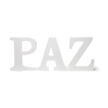 Letras Decorativas Paz Branco Tamanho P (Hollywood)