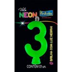 Vela N° 3 Verde Neon