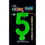 Vela N° 5 Verde Neon