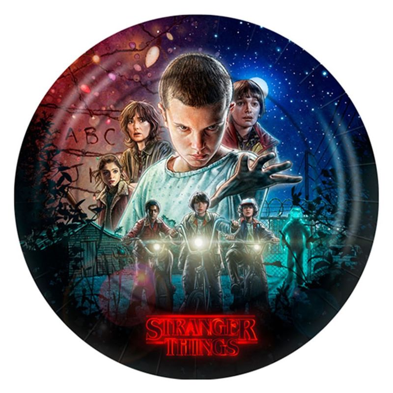 Festa Stranger Things - Prato 18cm Redondo Stranger Things - 08 Un