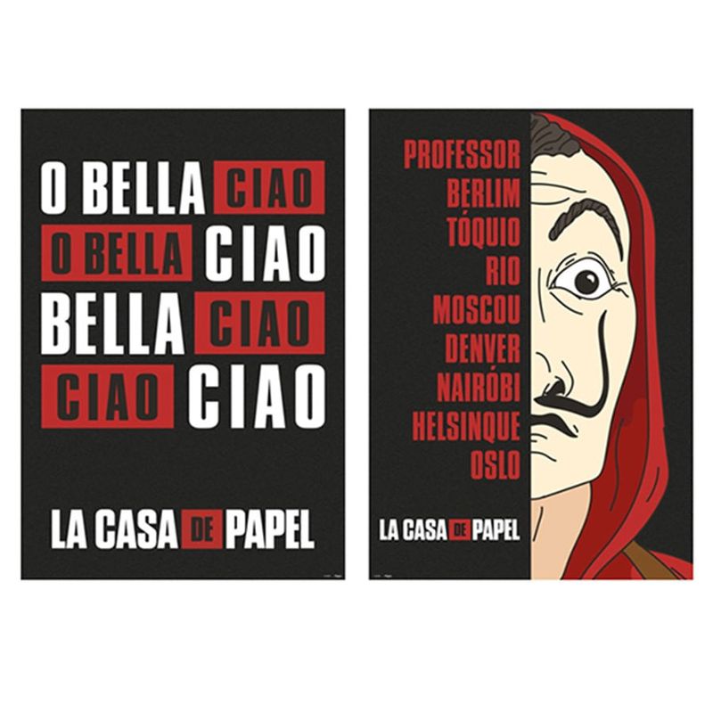 Festa La Casa de Papel - Cartaz Decorativo La Casa de Papel - 04 Un