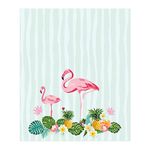Toalha de Papel 120x220cm Festa Flamingo