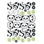 Festa Panda - Mini Personagens Decorativos Panda - 36 Un
