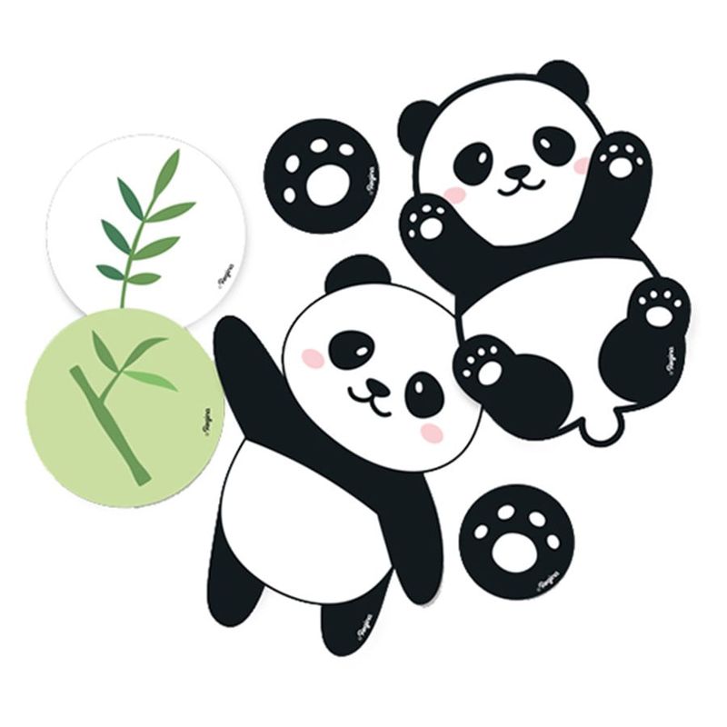 Festa Panda - Mini Personagens Decorativos Panda - 36 Un