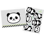 Festa Panda - Kit Decorativo com Apliques Panda