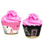 Cupcake Wrapper S/ Enfeite R561 Paris - 16 Un