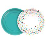 Prato 18cm Colors Confetti - 8 Un