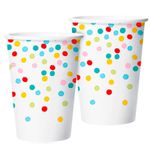 Copo de Papel 180ml Colors Confetti - 8 Un